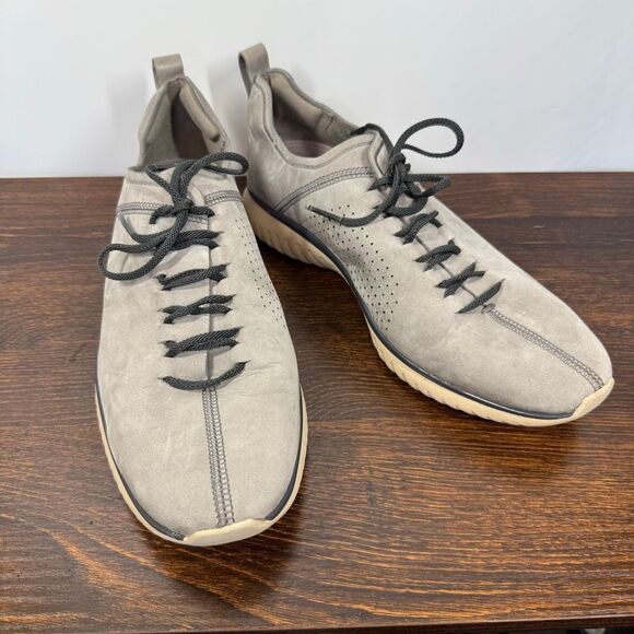 Cole Haan Grand OS Suede Men's Casual Shoes C26346 Grey size 9.5 - Picture 1 of 8